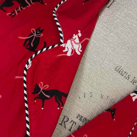 KATE SPADE HOLIDAY PETS PAJAMAS:NWT HOLIDAY PETS (DOGS & CATS) LARGE - Picture 5 of 12